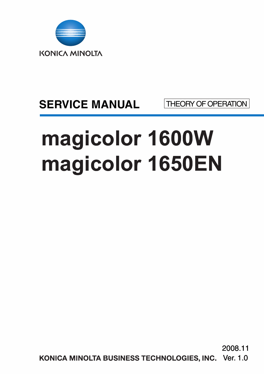 Konica-Minolta magicolor 1600W 1650EN THEORY-OPERATION Service Manual-1